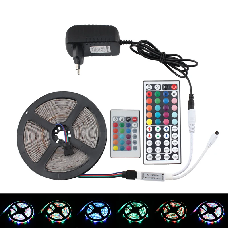 12V RGB светильник Светодиодные ленты Водонепроницаемый ТВ Подсветка 5 м 10 2835 полосы