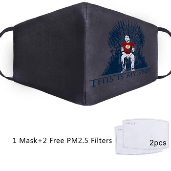 

Big Bang This Is My Spot Adult Kids Face Fabric Masks Free 2Pcs Filter papel Reusable Sheldon Dust Washable Masks Proof Mask