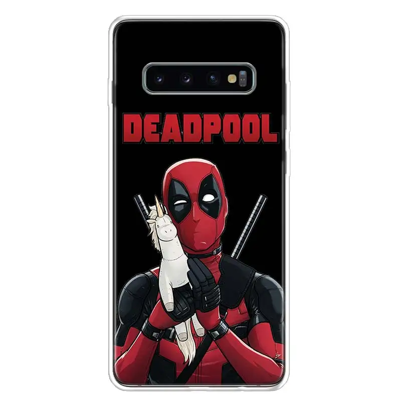 Забавный чехол для телефона Deadpool Dead Pool для samsung Galaxy S10+ Lite Note 10 9 8 S9 S8 J4 J6 J8 Plus S7 S6