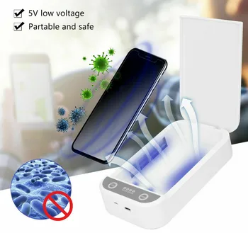 

Phones Face Mask Disinfection UV Smartphone Sterilizer Home Cleaning Box Aromatherapy Sanitizer Disinfection Box Nanotechnology