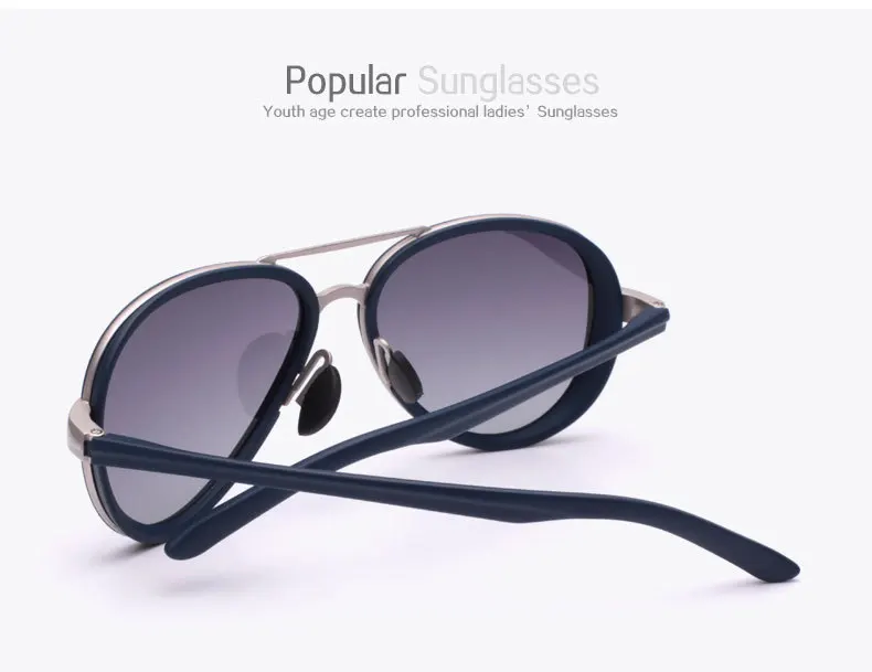 New Fashion Men's and Women's Polarized Sunglasses Gradient Polarizer True Color Film