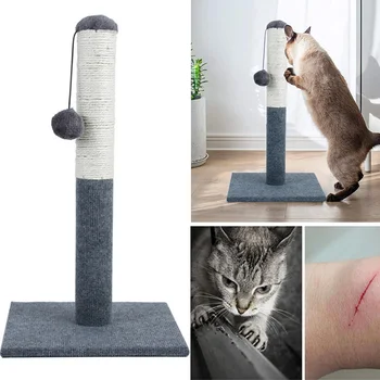 

Hot Cat Tree Climbing Scratching Post Toys with Sisal Rope Durable Portable Funny Cat Toy Training Cat Tool Hogard