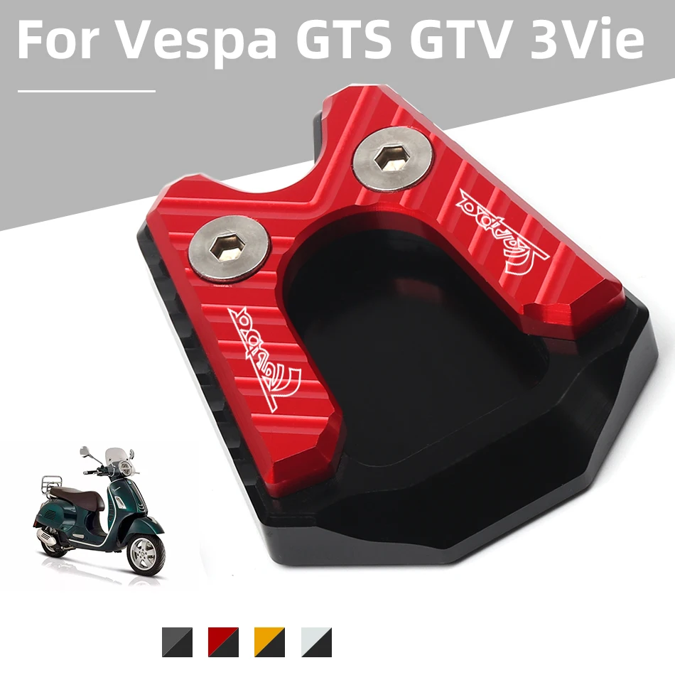 Для Vespa GTS GTV GTS300 Мотоцикл с ЧПУ алюминиевая подставка удлинительная пластина боковая увеличивающая