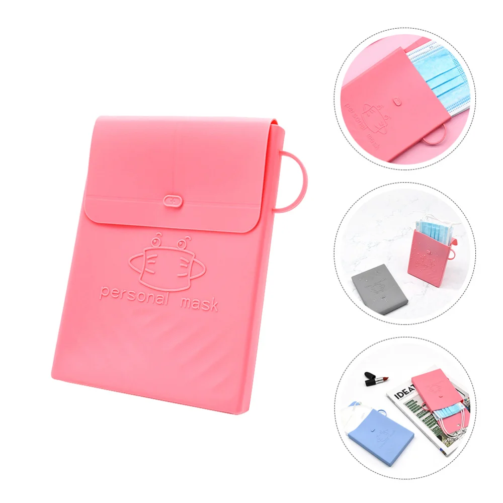 

4 Pcs Mask Storage Boxes Odorless Folding Mask Holders for Travel