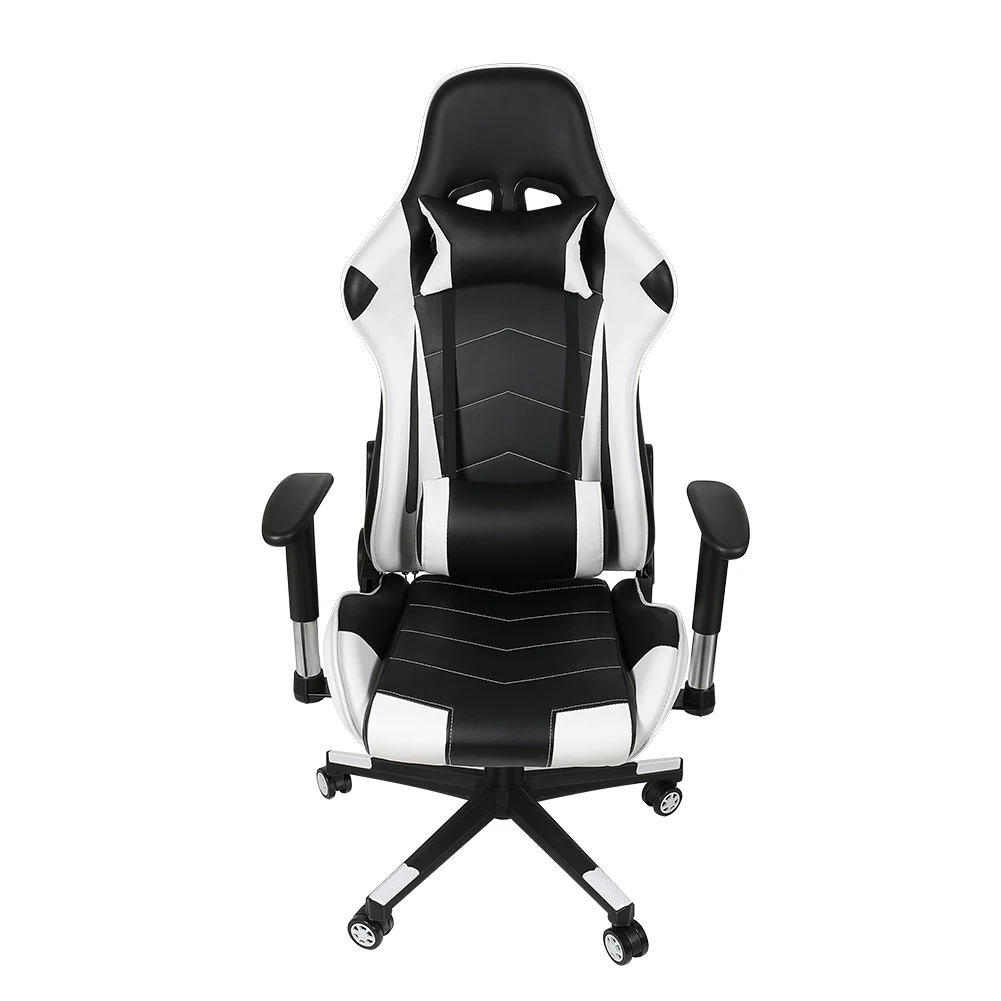 Ergonomic Computer Gaming Chair Racing High Back PVC Leather Adjustable Angle 360 Degree Swivel TB