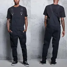 Мужские повседневные джинсы джинсовый ремень рваные джинсы комбинезон свободный крой без рукавов повседневные Комбинезоны Комбинезон Брюки с подтяжками# D