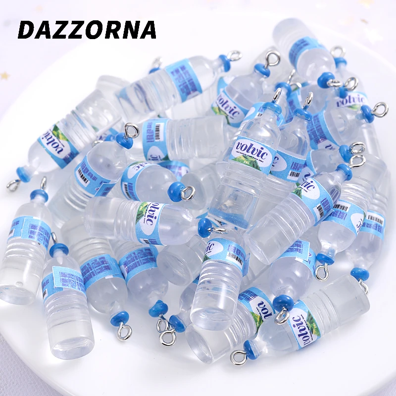Cartoon Cute Drink Bottle Shape Acrylic Pendants Charm Pendants For Jewelry Makeing Diy Handmade Bracelet 5clors 10Pcs/Pack acrylic charms