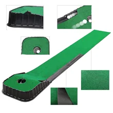 

Golf Putting Green 7.33FT*1FT Golf Putting Trainer Mini Golf Mat with Auto Ball Return Function for Home/Outdoor/Office Use