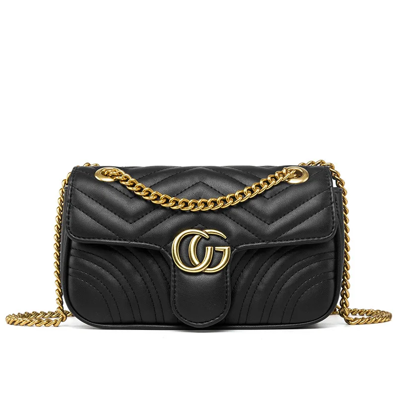 

2009 New Brand High Quality Design Messenger Bag Separate Bag ins Women Bag Fashion Water Ripple Chain Bag