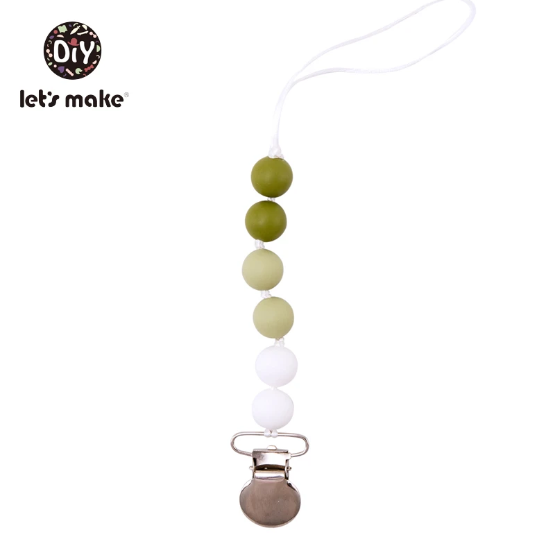 Pacifier Type 6 Давайте сделаем детские соски 1 шт Силиконовые Прорезыватели мультфильм животных соска для использования при прорезывании зубов держатель пищевой силиконовый соски клипы на цепи - Цвет: Pacifier Type 6