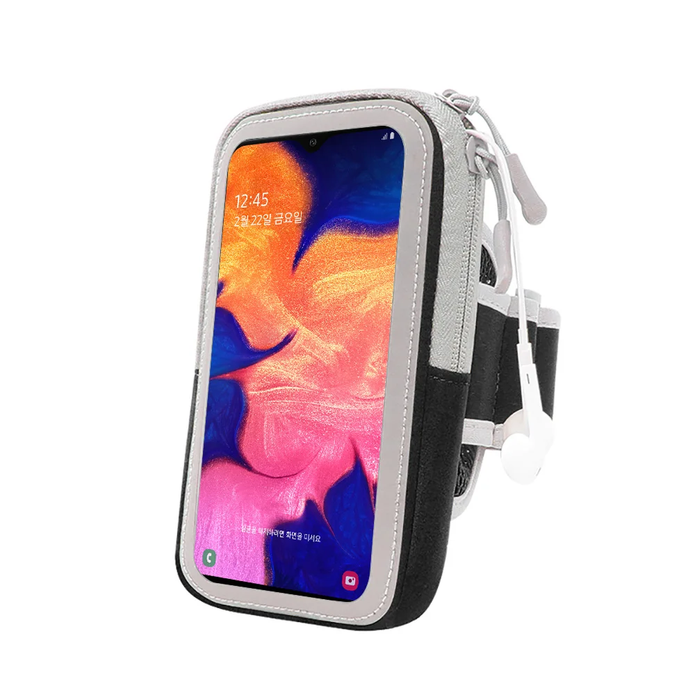 Сумка унисекс для занятий спортом для samsung Galaxy A10 A80 A70 A50 A40 A20E A9 A8 A7, спортивная сумка для бега на открытом воздухе, сумка для мобильного телефона - Цвет: Черный