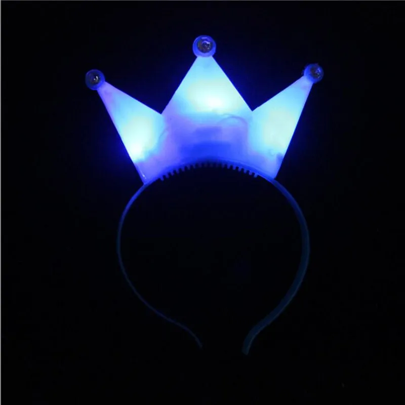 blue crown Хэллоуин Рождество светодиодный светильник Королева Костюм принцессы для костюмированного представления юбка вечерние фестиваль тиара Корона скипетр неоновая светящаяся сценическая одежда - Цвет: blue crown