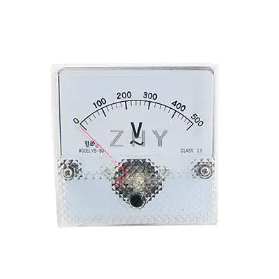 

Square Voltage Analog Voltmeter Panel Gauge AC 500V