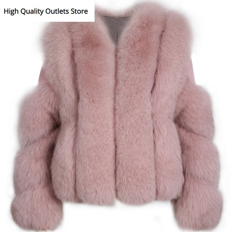 

natural fur jacket women real fur jacket fox fur jacket