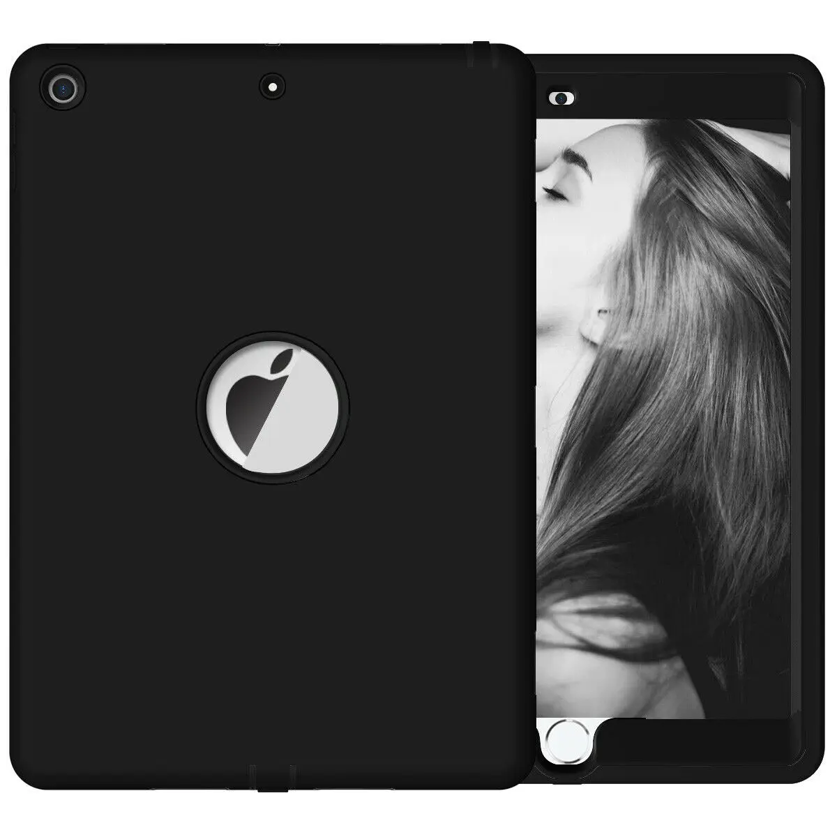 

For Apple IPad 10.2" 7th Generation 2019 Case Shockproof Protective Cover Soft Silicone TPU Double Layer Blend Anti-Scratch