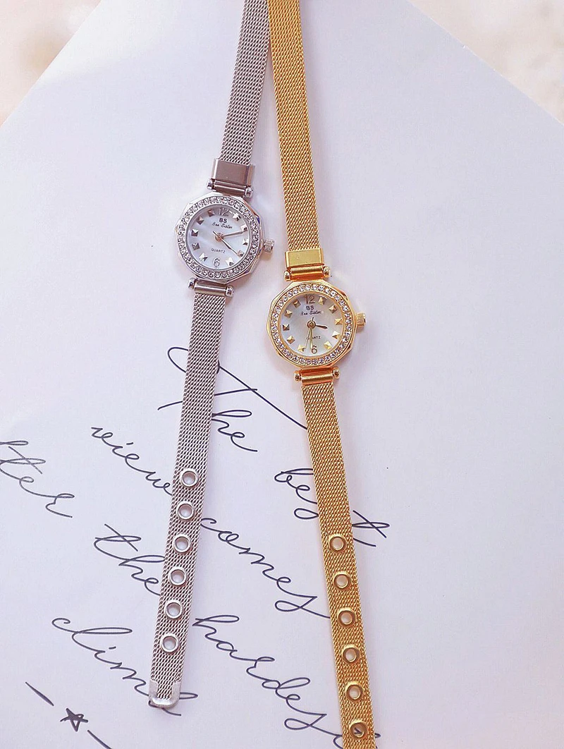 Женские роскошные Брендовые Часы стразы женские часы розовое золото маленький циферблат женские наручные часы из нержавеющей стали Reloj Mujer
