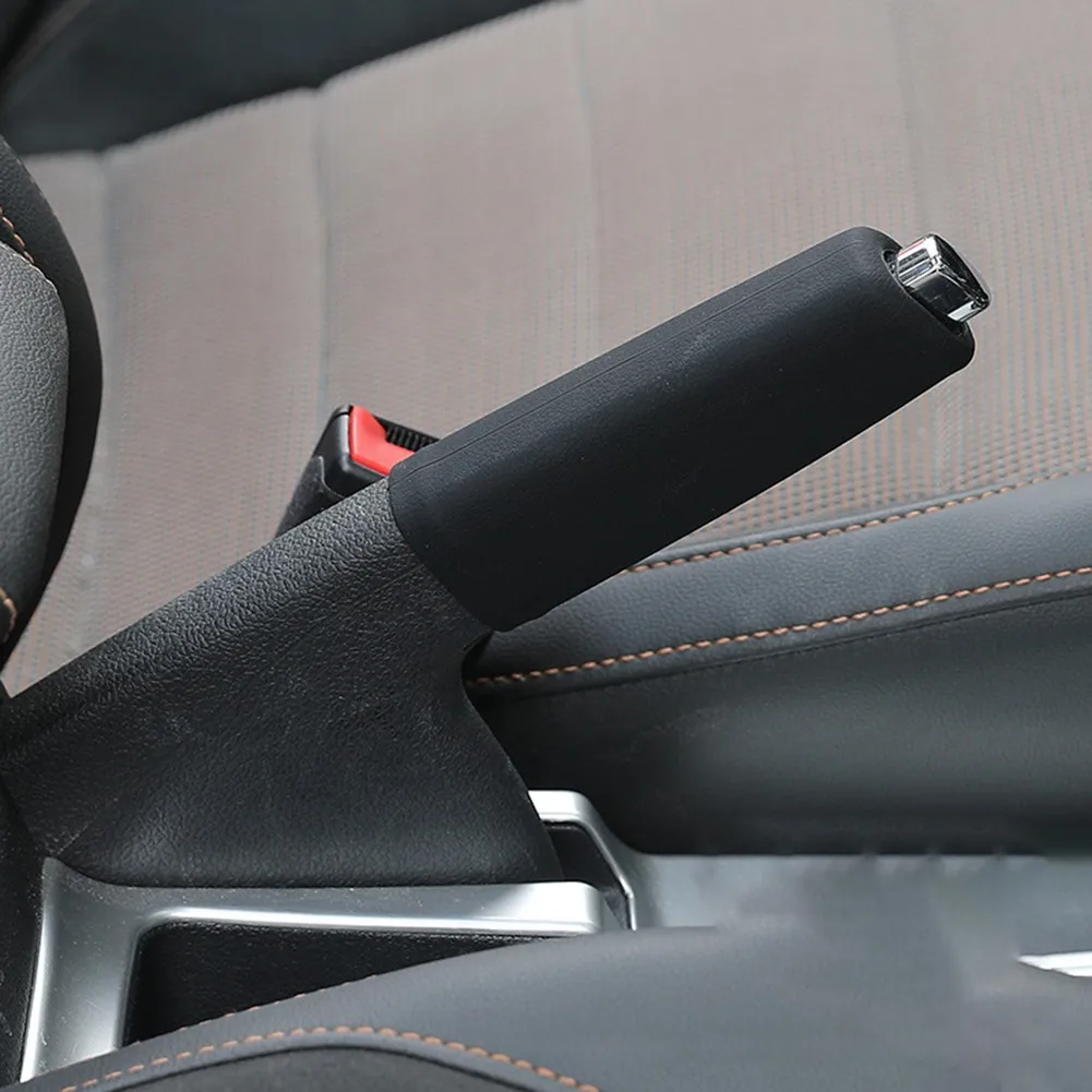 Universal Auto Car Hand Brake Parking Sleeve Silicone Gel Anti-Slip Cover Case 