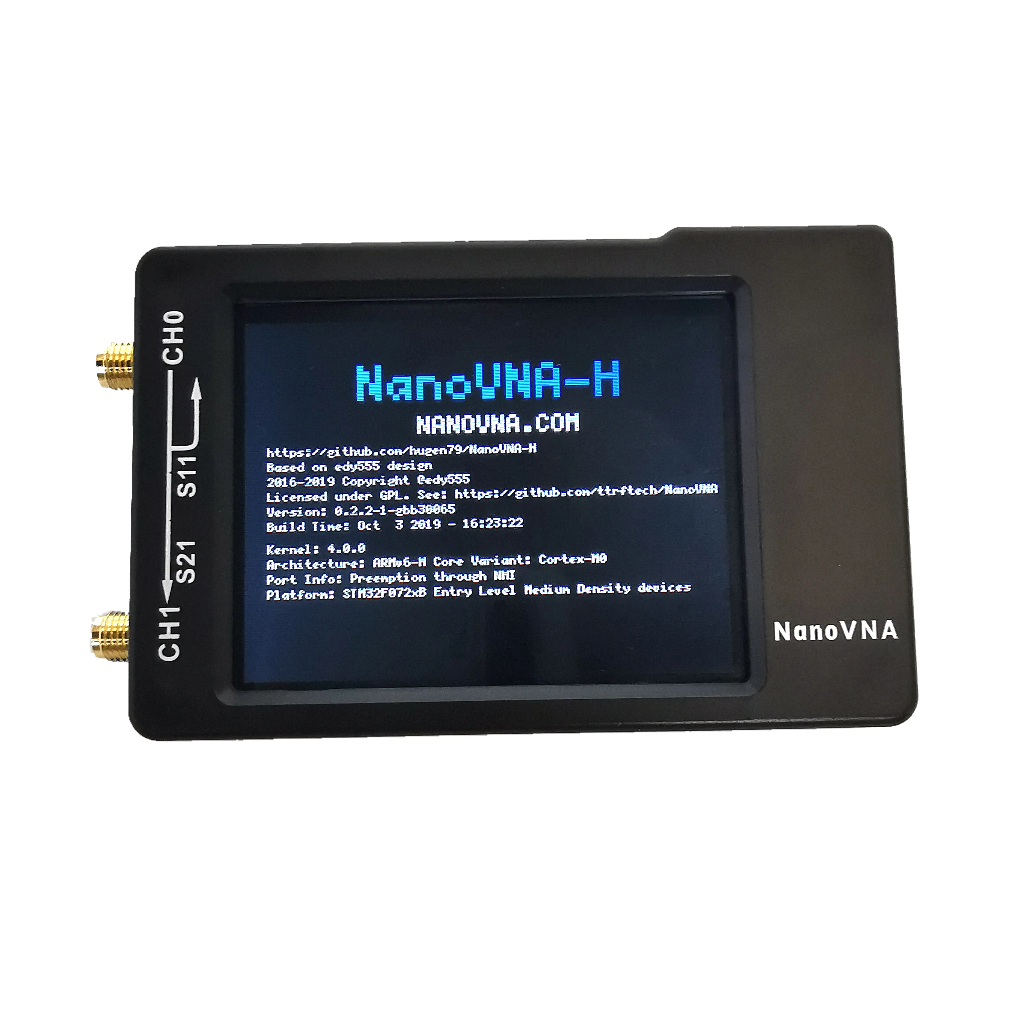 

NanoVNA-H 50KHz~1.5GHz Nano VNA HF VHF UHF UV Vector Network Analyzer Antenna Analyzer + Battery + LCD + Plastic Case