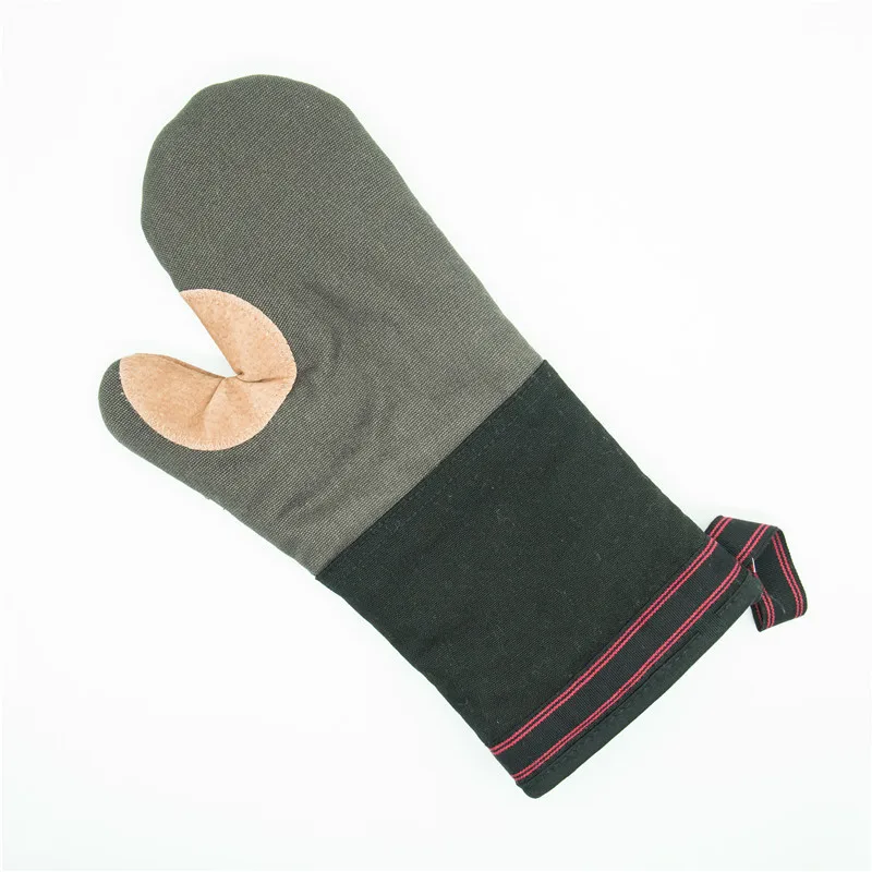 

[Leather Gloves] New Style Oven Heat Resistant High-temperature Resistant Thick High-temperature Resistant Insulation Gloves Bak