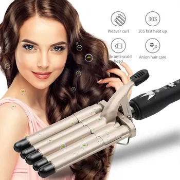 

5 Barrel Hair Curling Iron Wand Ceramic Hair Curler Temperature AdjustableHair Waver Curlers 13mm Ceramic Tourmaline Hair Hot