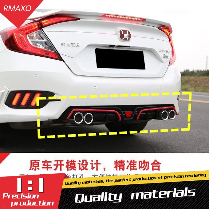 Для Honda Civic Body kit спойлер 2016 2018 BCK ABS задний передний бампер диффузор защитные