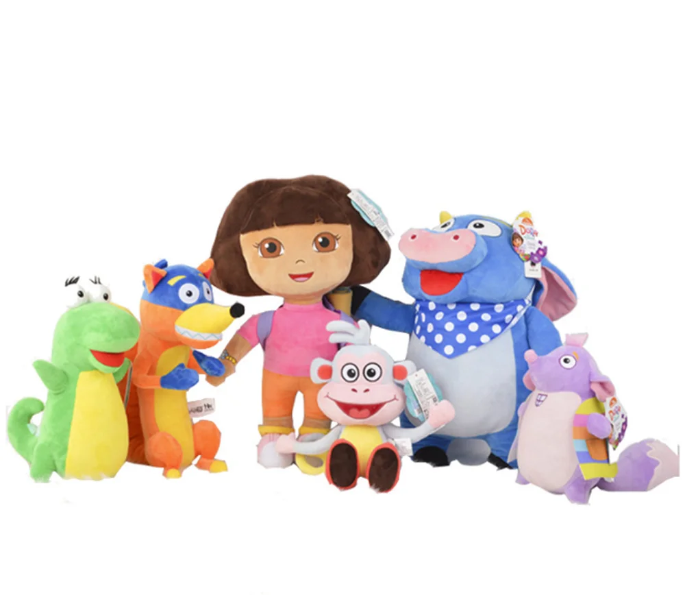Dora the Explorer Plush Toys Dora Boots Isa Tico Swiper Soft Stuffed Dolls Kids