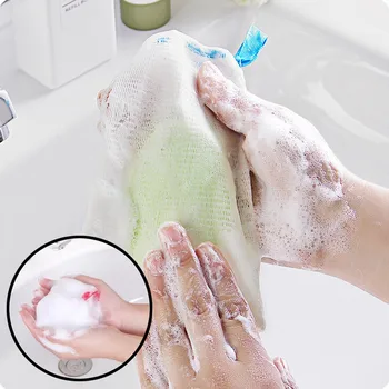 

5pcs Soap Bag Suds Maker Mesh Net Bags Sack Bath Pouches Holder Soap Net Bathe Cleaning Gloves Facial Cleanser Manual Foaming Ne