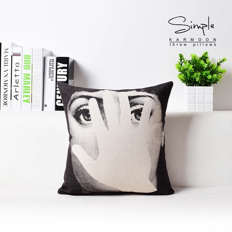 17 Высокое Качество Милан Fornasetti дизайн из хлопка и льна художественный Подушка Чехол для подушки с декором Форназетти подушки Fornasetti - Цвет: 17