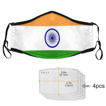 

TEAEGG New 2020 3d Print National flag Military emblem Adult Mouth Mask PM2.5 Activated customization Prevent Anti Virus Women