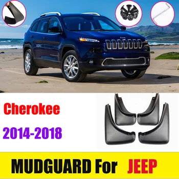 

Car Mud Flaps Front Rear Mudguards Mudflaps for Fender Splash Guards For Jeep Cherokee KL 2014 2015 2016 2017 2018