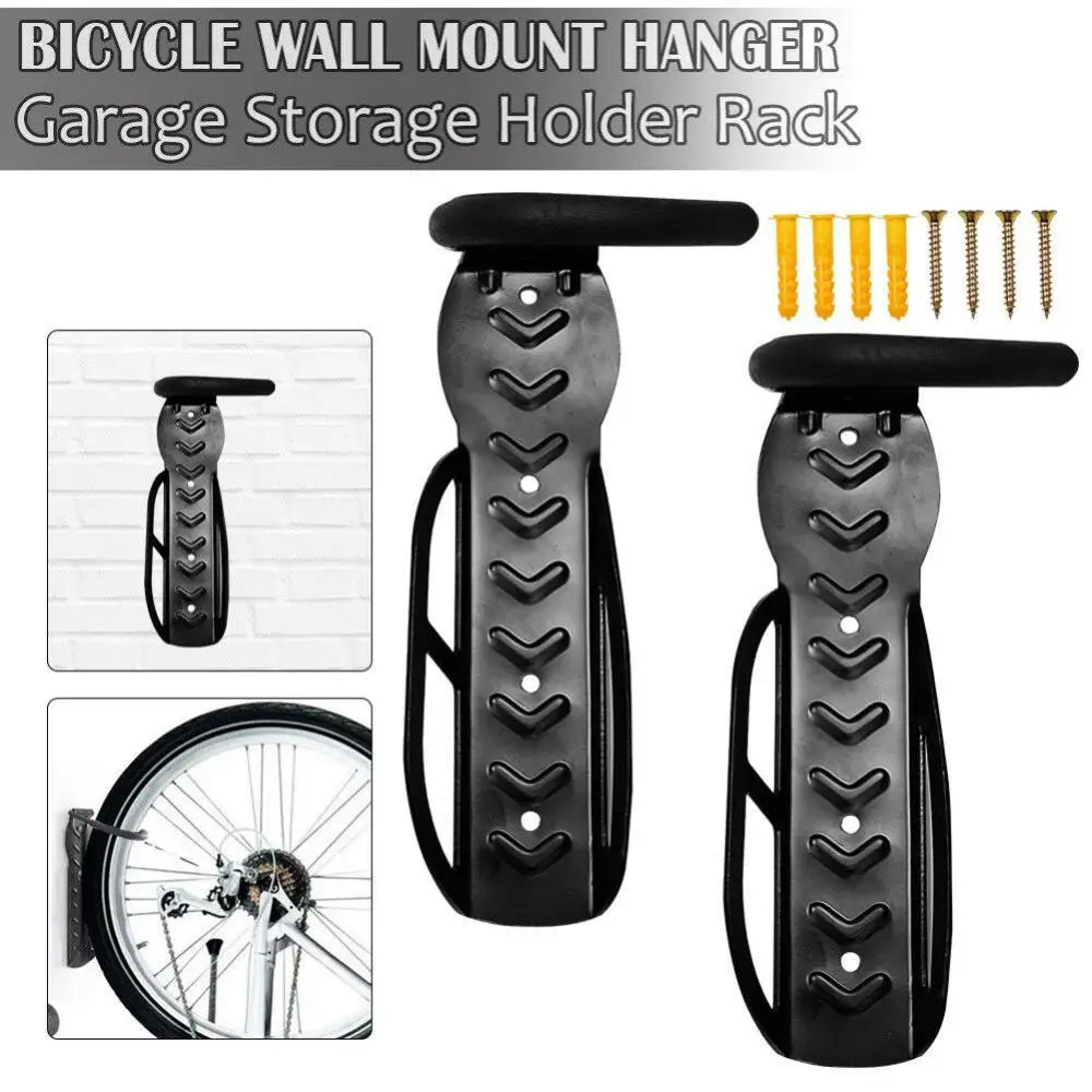 Bike steel wall stand holder bicycle hanger hook rack 30kg capacity bike Wall Mount Rack Stands wall parking racks