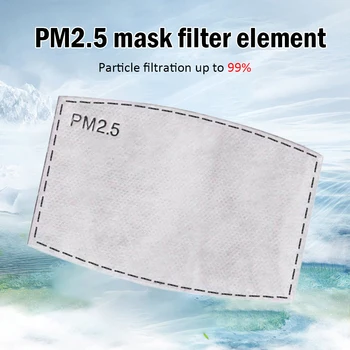 

PM2.5 Filter Paper Anti Fog Haze Mouth Mask Anti Dust Mask Filter Paper Health Care 10Pcs