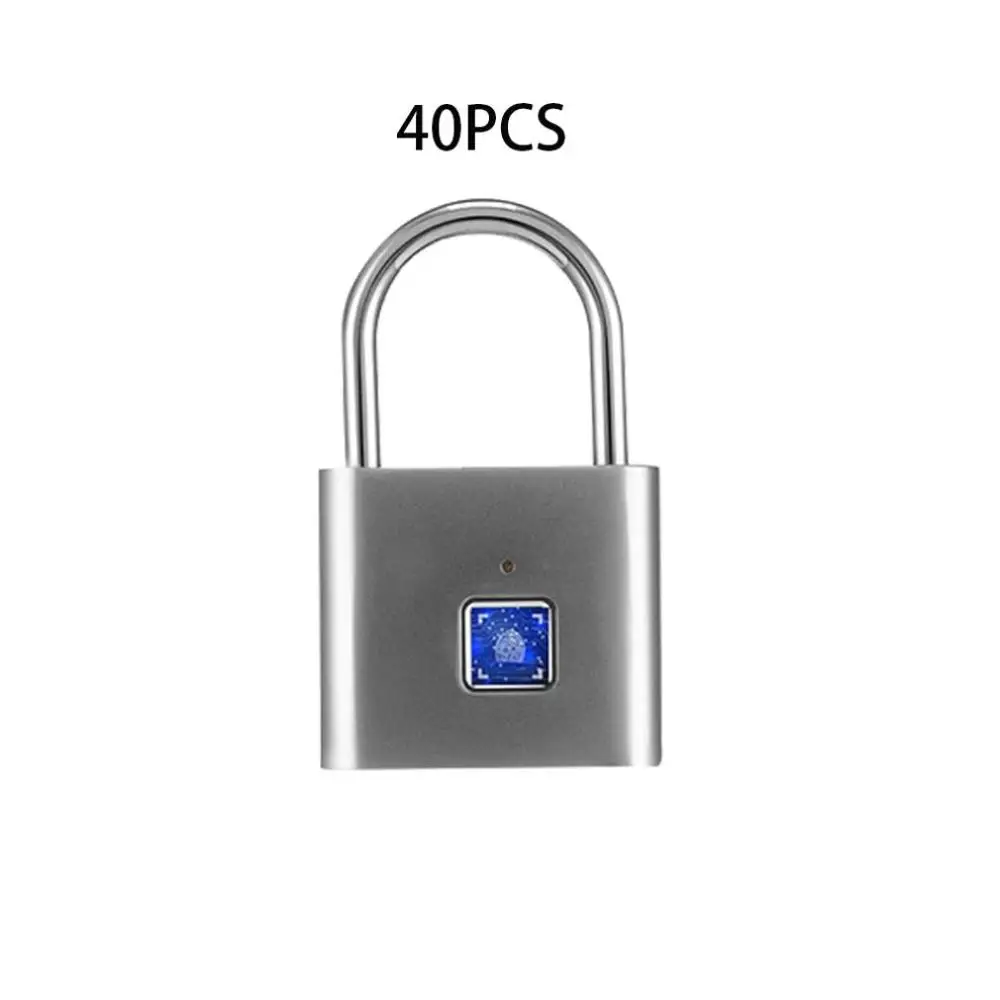 40 fingerprint Отпечаток пальца, умный замок, маленький замок, отпечаток пальца, замок для шкафа, замок для шкафа, замок для общежития, Противоугонный замок - Цвет: 40 fingerprint