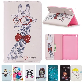 

For Samsung Galaxy Tab A 8.0 S Pen 2019 SM-P205 P200 P205 SM-P200 Case Cute 3D Unicorn Bear panda Cover PU Leather Shell