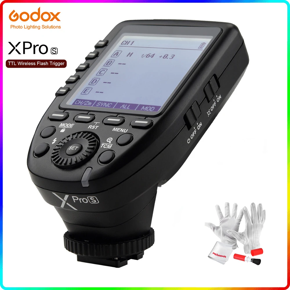 Передатчик вспышки Godox XPro-S Xpros с TTL 2 4G Wireless X System HSS LCD Screen для Sony A7 II A99 ILCE-6000L A9 |