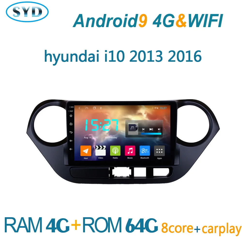 Автомагнитола для Hyundai i10 2013 2016 i 10 Авто Аудио Кош стерео android GPS навигатор DVD