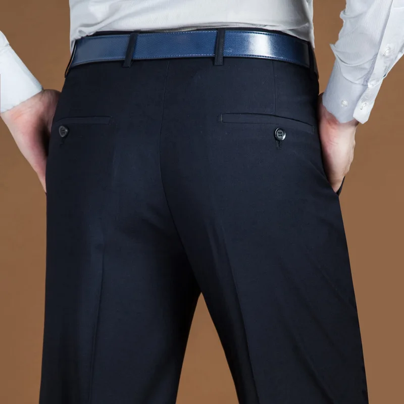 

Mens Dress Pants Formal Business Loose Black Men Suit Pants Classic Straight For Men Plus Size 40 42 44