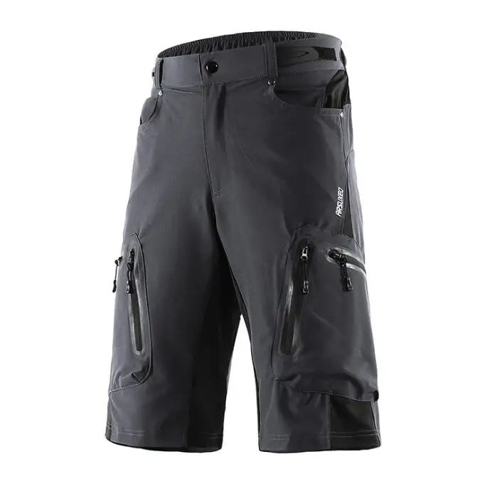 1202 gray ARSUXEO, шорты для горного велосипеда, мужские, DH MTB, шорты для спуска, свободный крой, опционально, 3D, мягкое нижнее белье - Цвет: 1202 gray