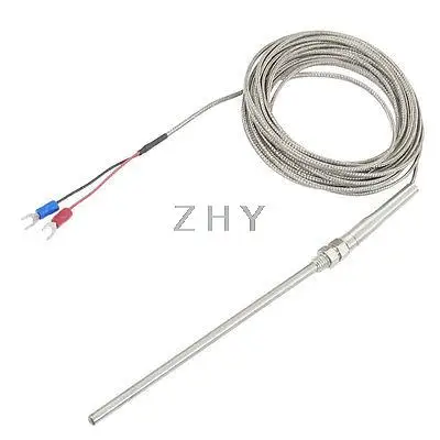 

K Type 135mm x 5mm Temperature Controller Earth Thermocouple Probe 5M