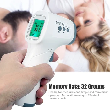 

Non-contact IR Infrared Thermometer Forehead LCD Digital Temperature Measurement Fast Measure Infrared Thermometer for Kid Adult