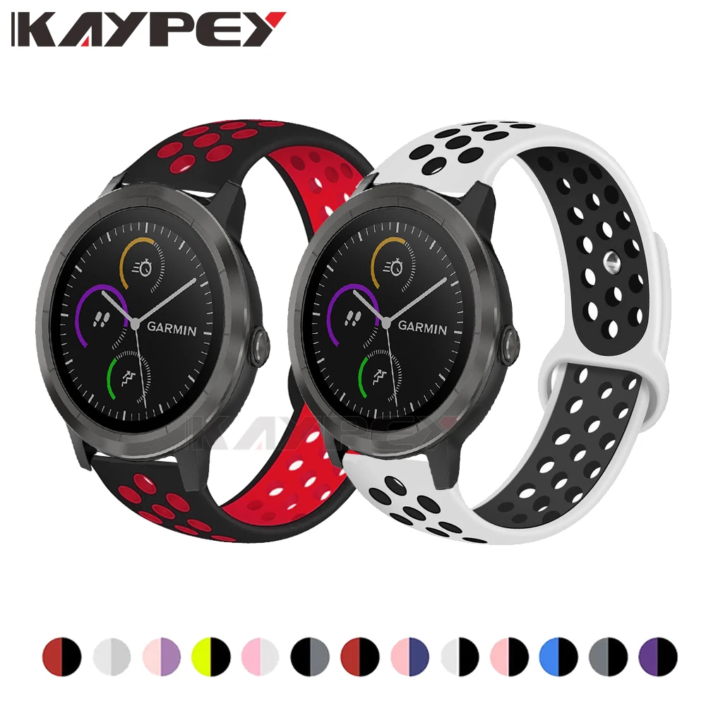 Мягкий силиконовый ремешок для Garmin Vivoactive 3 HR Benz Move Luxe спортивный браслет Forerunner 645