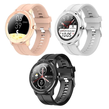 

T6 Full Press Round Sn Smart Watch Ip68 Waterproof Blood Pressure Oxygen Smartwatch for Man Women