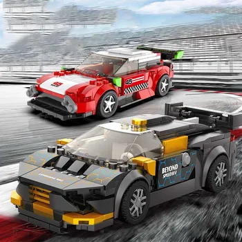 

New Racing Car Model Building Blocks With Figures Technic Ideas Sets Bricks Toys Educational Toys For Kids Christmas Gift