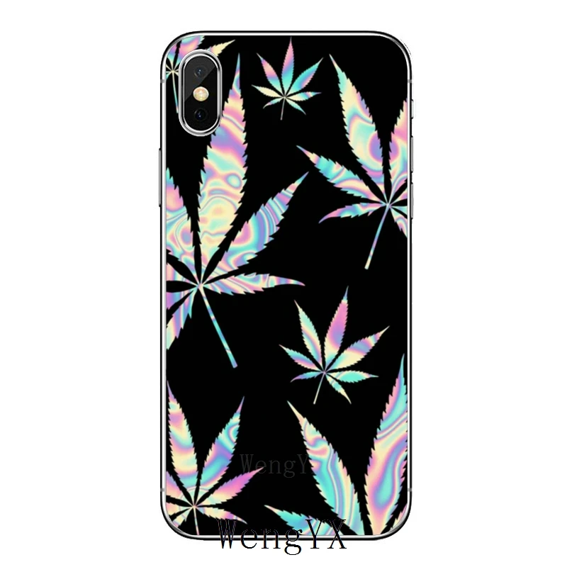 Лист лекарств листья сорняки для iPhone 11 pro XR X XS Max 8 7 6s plus SE 5s 5c iPod Touch 5 6 Чехол - Color: leaves-weeds-A-12