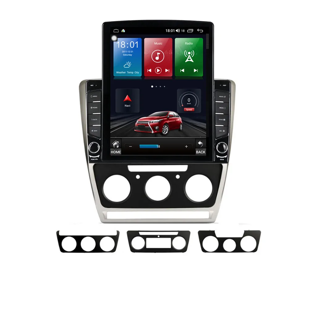 9 7 &quotAndroid 10 1 для SKODA Octavia 2007 2008 2009 2010 2012 Tesla тип автомобиля радио мультимедиа видео