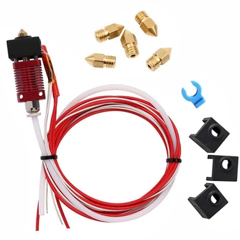 

Mk10 Extruder Hot End Kit Replacement Parts for Creality Cr-10 Cr-10S S4 S5 3D Printer 1.75Mm Filament 0.4Mm Nozzle