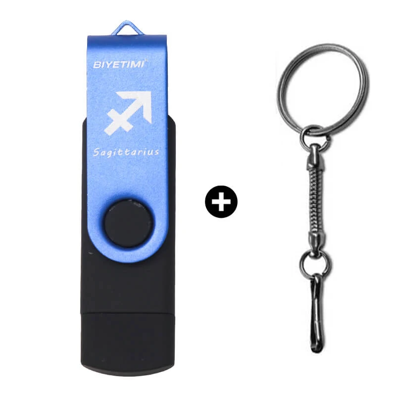 Sagittarius 12 созвездий 2,0 USB флеш-накопитель для ПК/android флешки 64 ГБ 32 ГБ 16 ГБ 8 ГБ usb флешка cle usb BIYETIMI - Цвет: Sagittarius