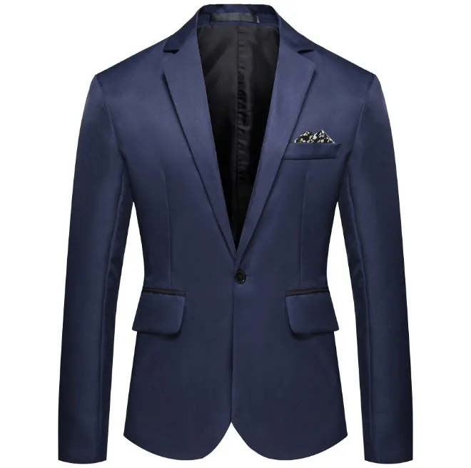 SFIT, мужской формальный приталенный формальный костюм на одной пуговице, блейзер с длинным рукавом, хлопковое пальто, пиджак, топ, блейзер для мужчин s