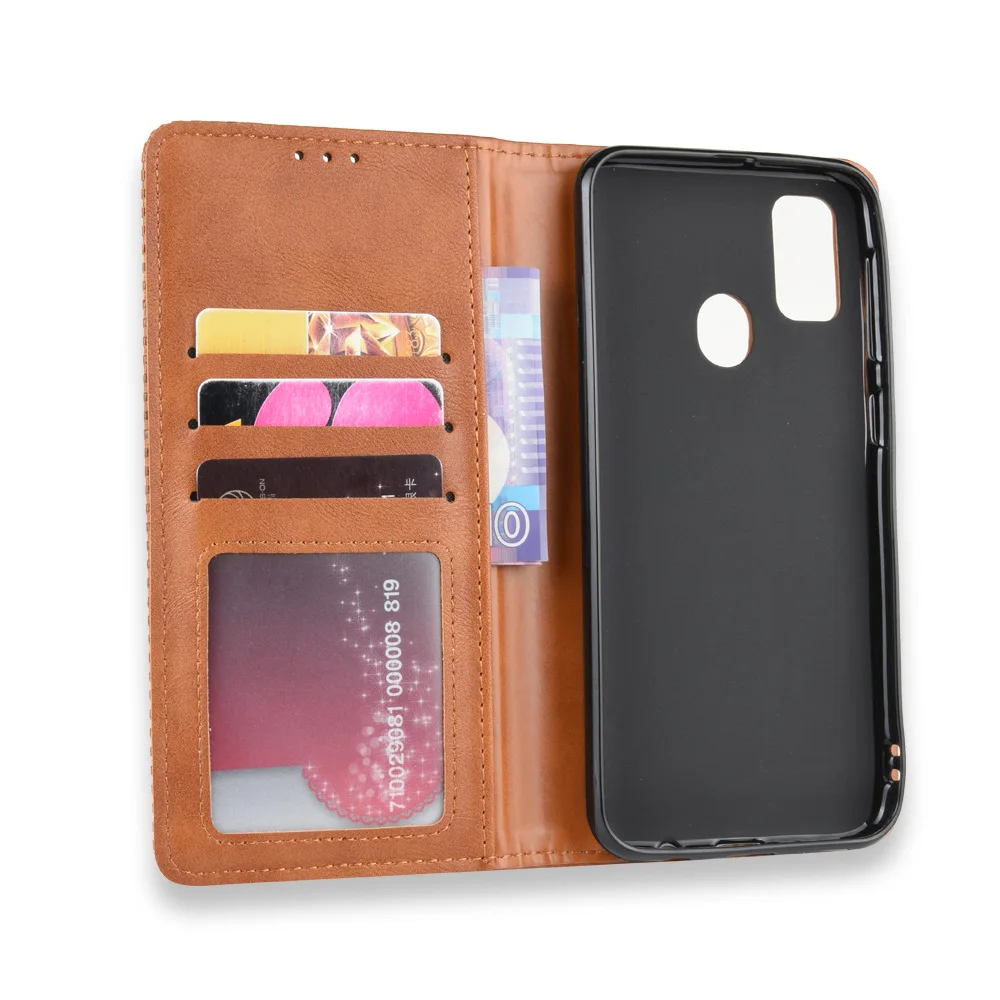 Магнитный винтажный кожаный чехол Премиум Coque для samsung Galaxy M30s M307FD чехол 6,4 дюймов флип фривольный анти осенний чехол