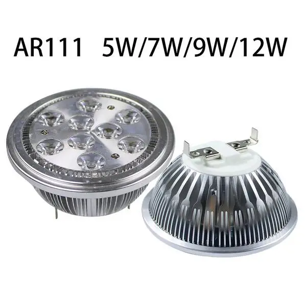 Светодиодная лампочка GU10 E27 7 Вт 9 12 AC 85-265 в В AR111 светодиодная с чипом Epistar